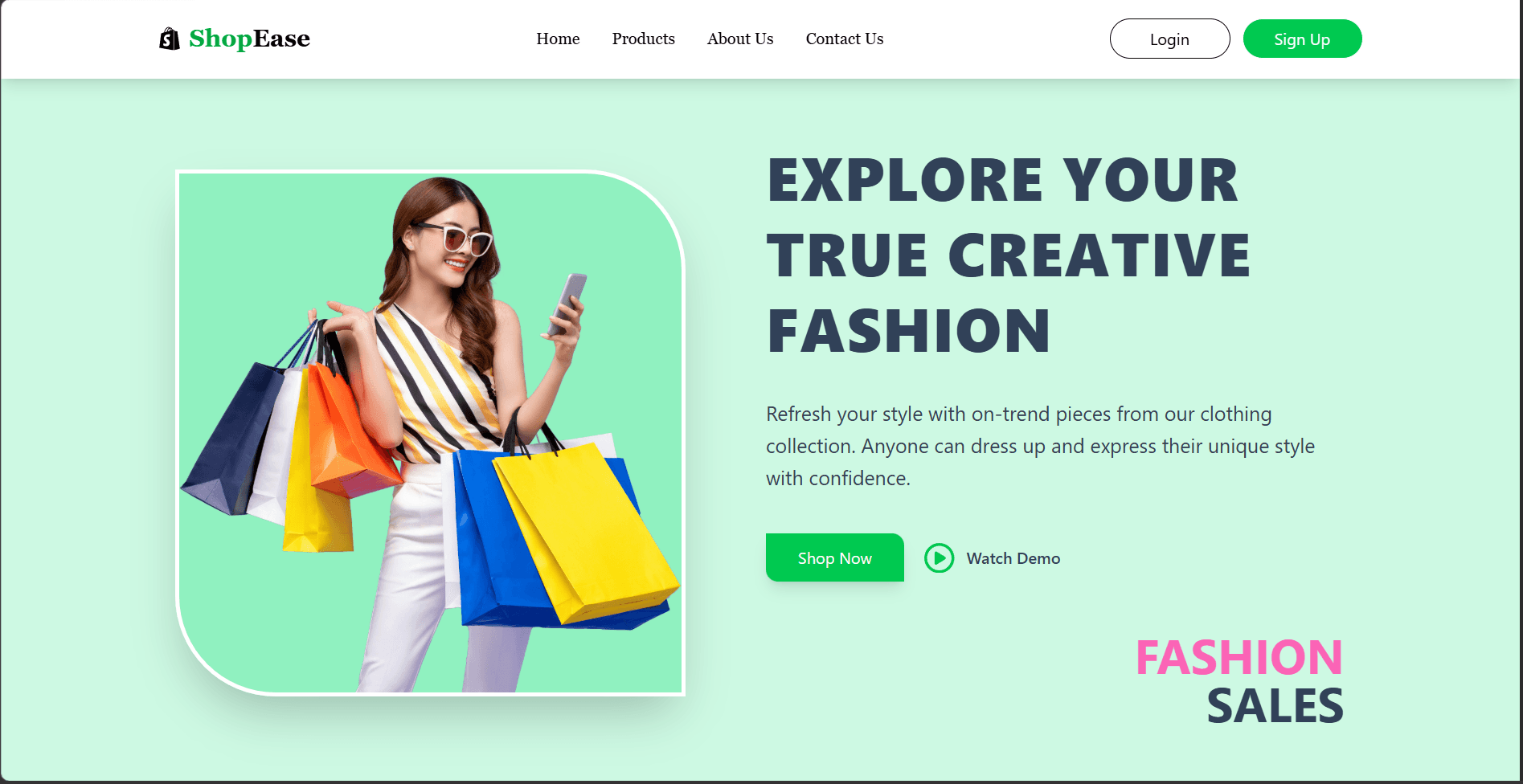 E-Commerce Website preview